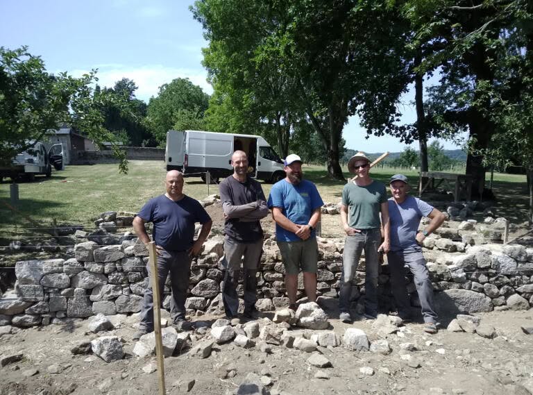 Préparation au CQP Pierre Sèche : chantier école à La Nouaille